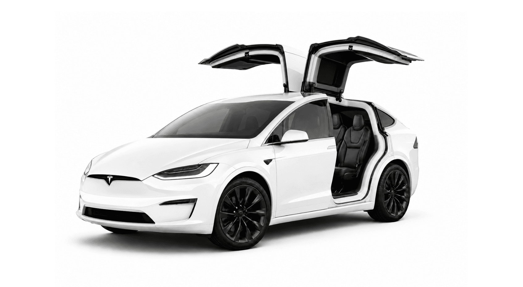 White Tesla Model X